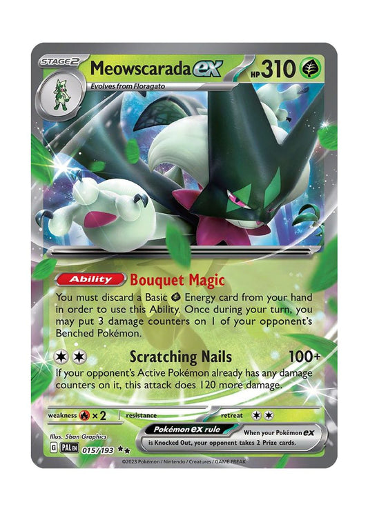 Meowscarada ex (15/193) - Paldea Evolved