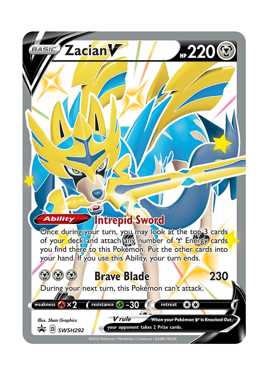 Zacian V (SWSH292/307) - SWSH Black Star Promos