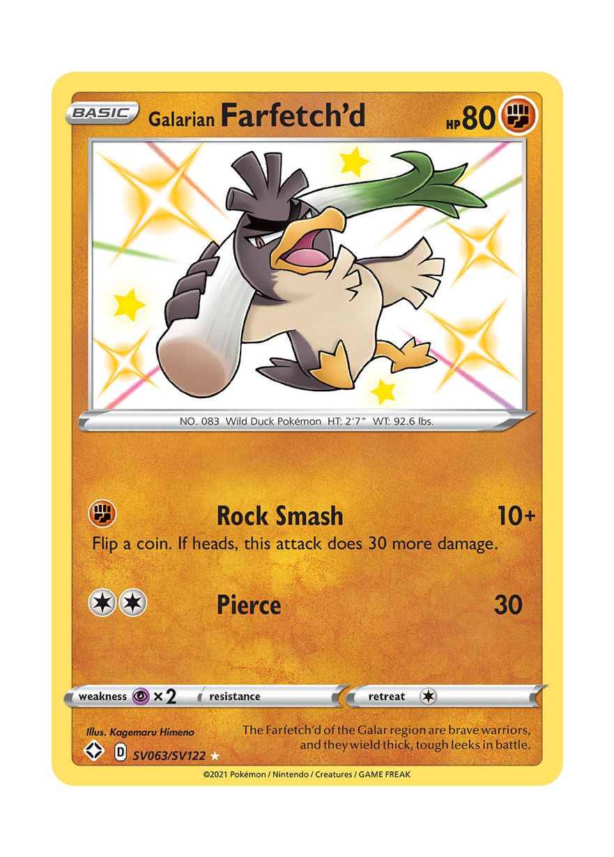 Galarian Farfetch'd (SV063/122) - Shiny Vault