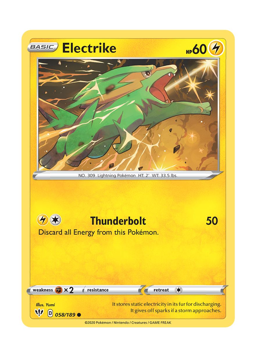 horse pokemon card Electric (058/189) – Torena