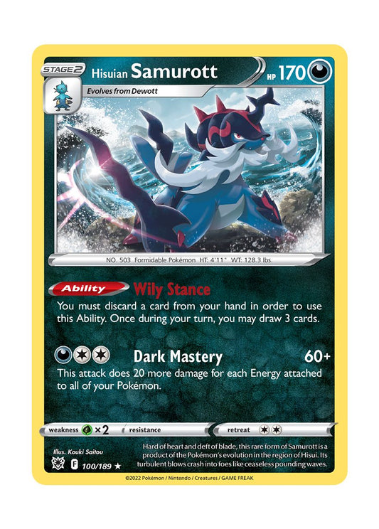 Hisuian Samurott (100/189) - Astral Radiance