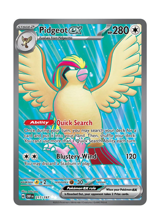 Pidgeot ex (217/197) - Obsidian Flames