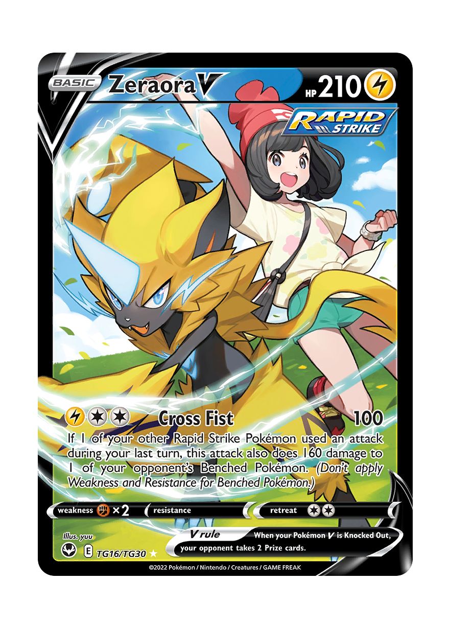 Zeraora V (TG16/30) - Silver Tempest Trainer Gallery