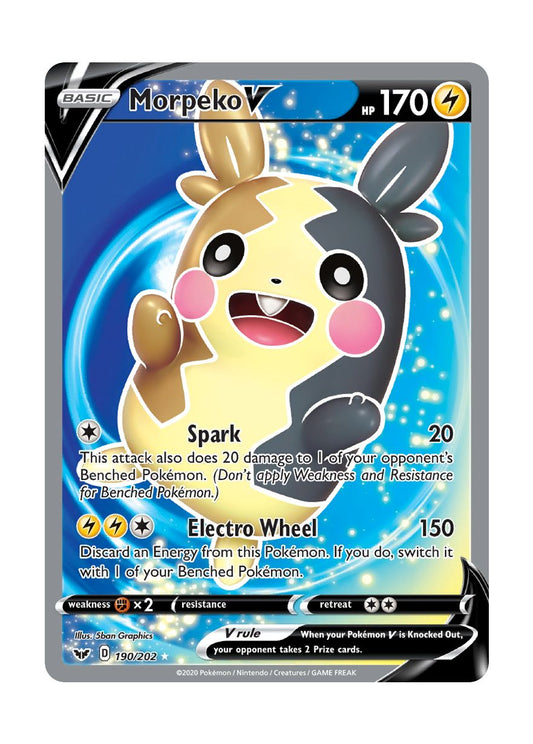 Morpeko V (190/202) - Sword & Shield