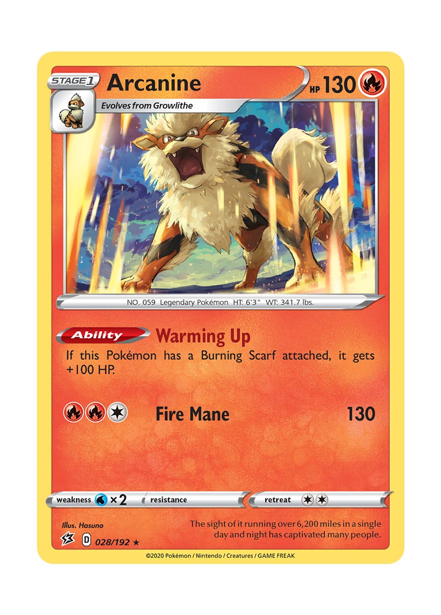 Arcanine (028/192) - Rebel Clash
