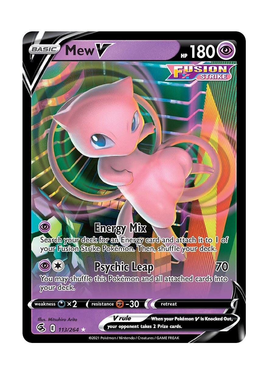 Mew V (113/264) - Fusion Strike