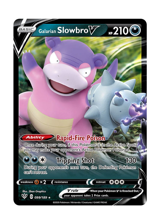 Galarian Slowbro V (099/189) - Darkness Ablaze