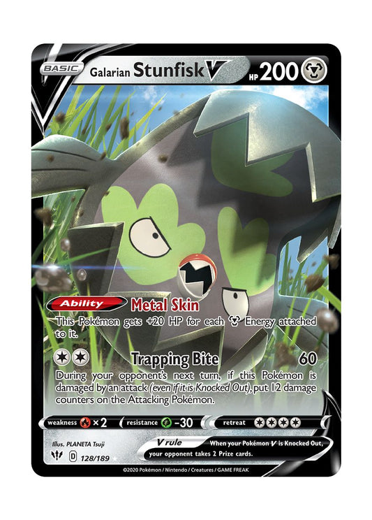 Galarian Stunfisk V (128/189) - Darkness Ablaze