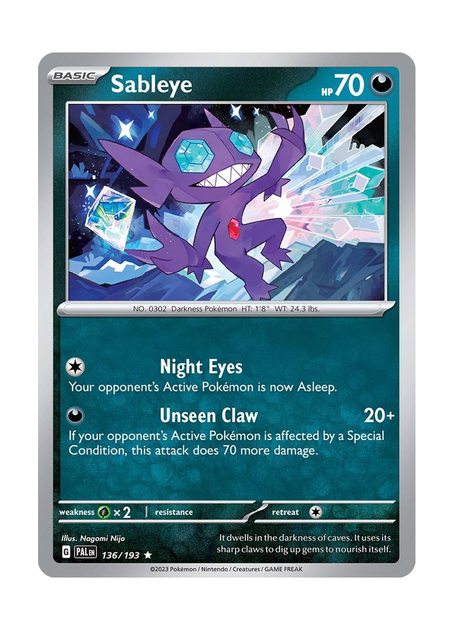 Sableye (136/193) - Paldea Evolved