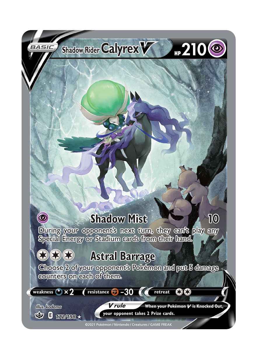 Shadow Rider Calyrex V (172/198) - Chilling Reign