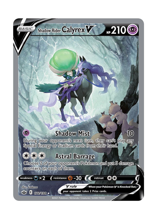 Shadow Rider Calyrex V (172/198) - Chilling Reign