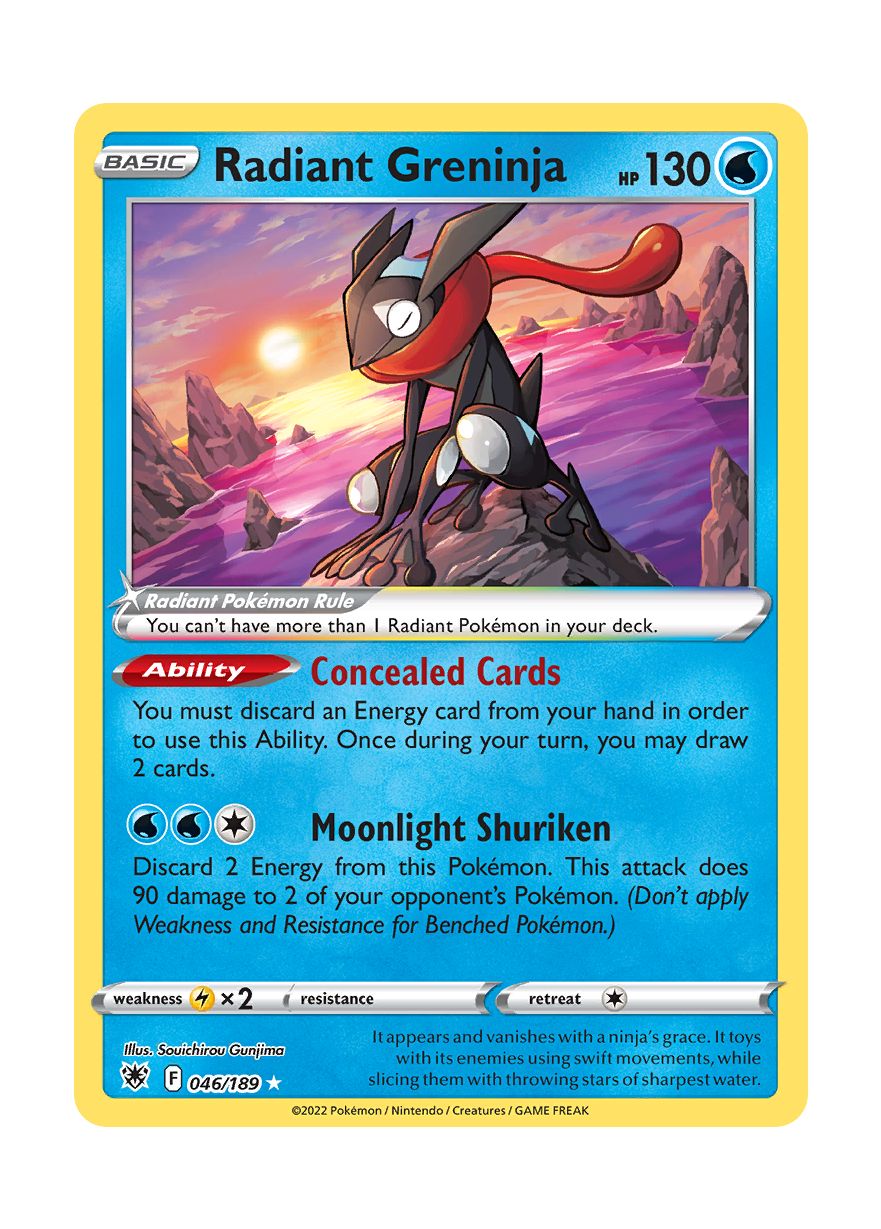 Radiant Greninja (046/189) - Astral Radiance