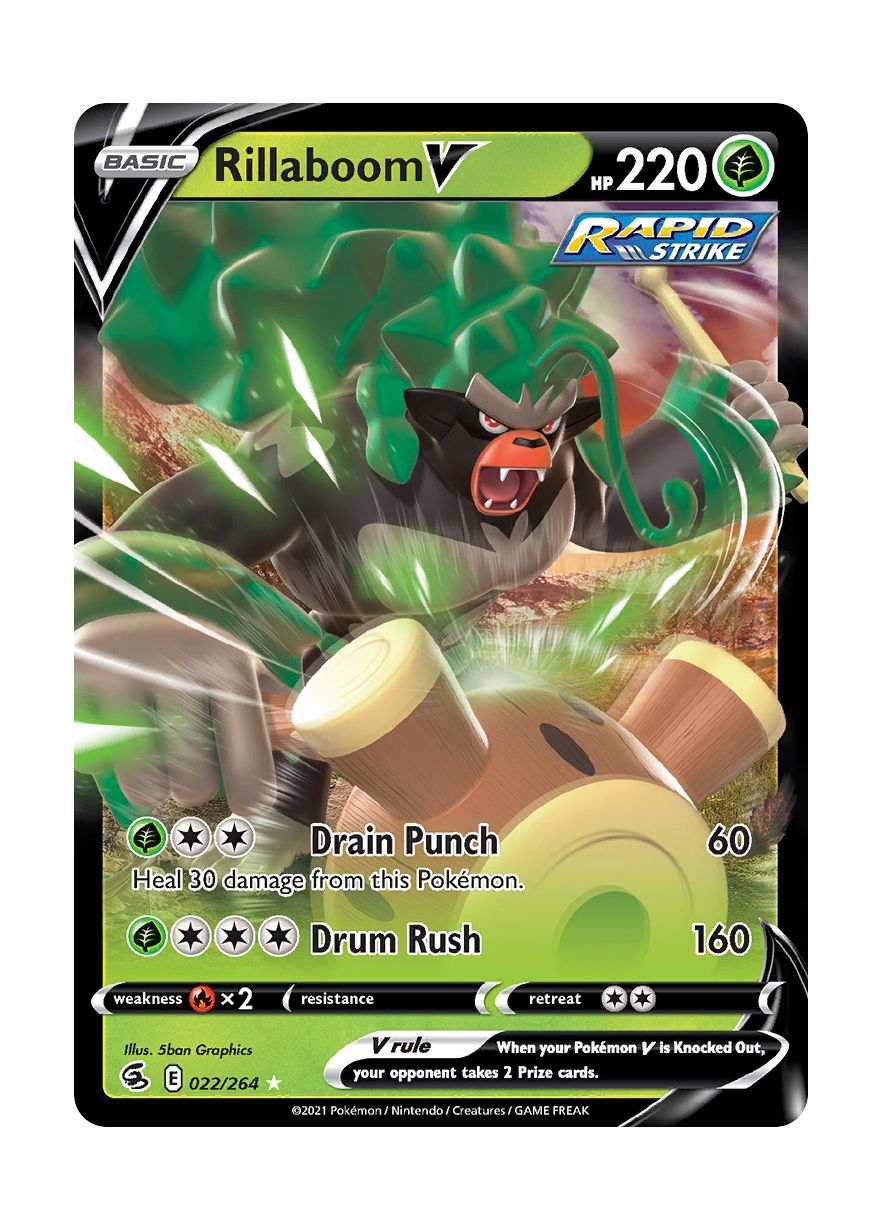 Rillaboom V (022/264) - Fusion Strike