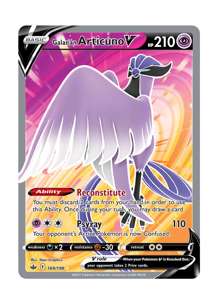 Galarian Articuno V (169/198) - Chilling Reign