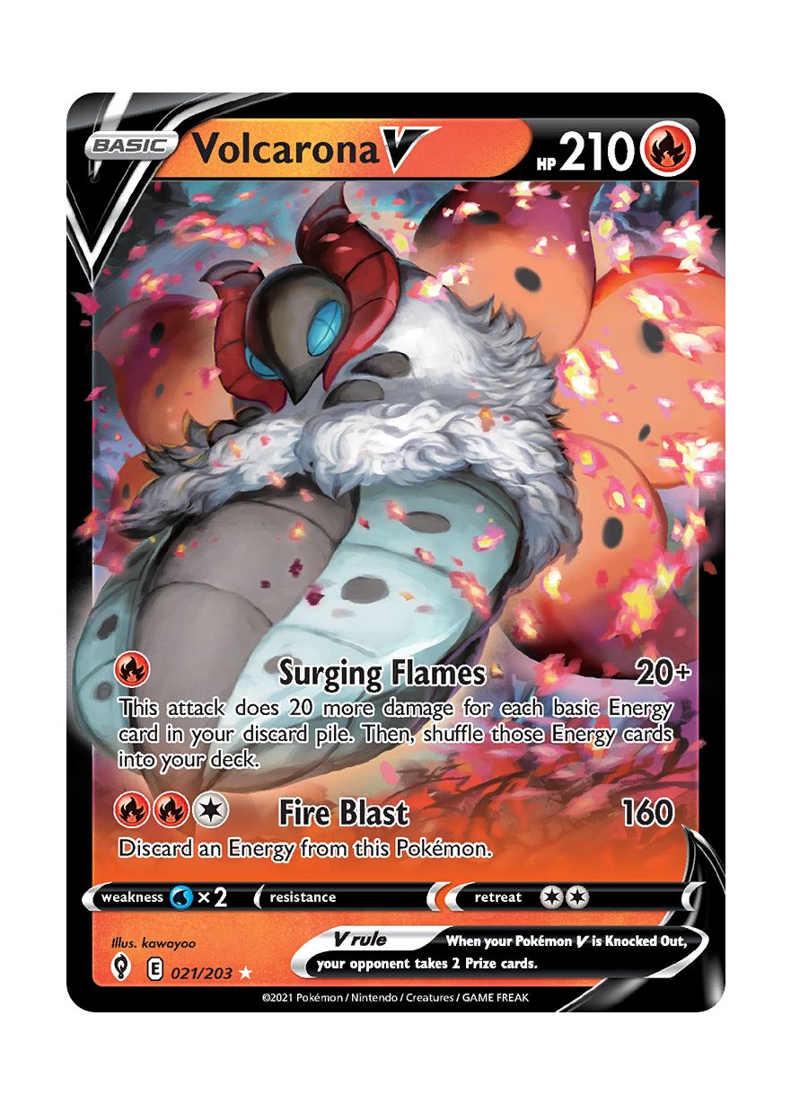 Volcarona V (021/203) - Evolving Skies