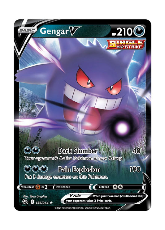 Gengar V (156/264) - Fusion Strike