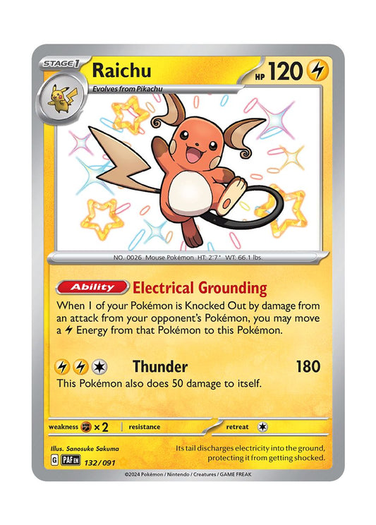 Raichu (132/91) - Paldean Fates