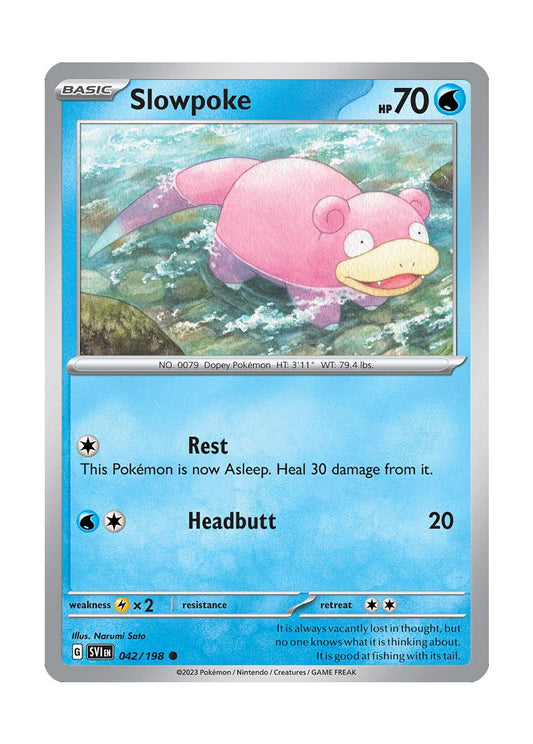 Slowpoke (42/198) - Scarlet & Violet