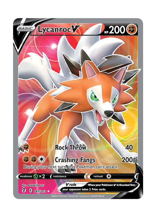 Lycanroc V (187/203) - Evolving Skies