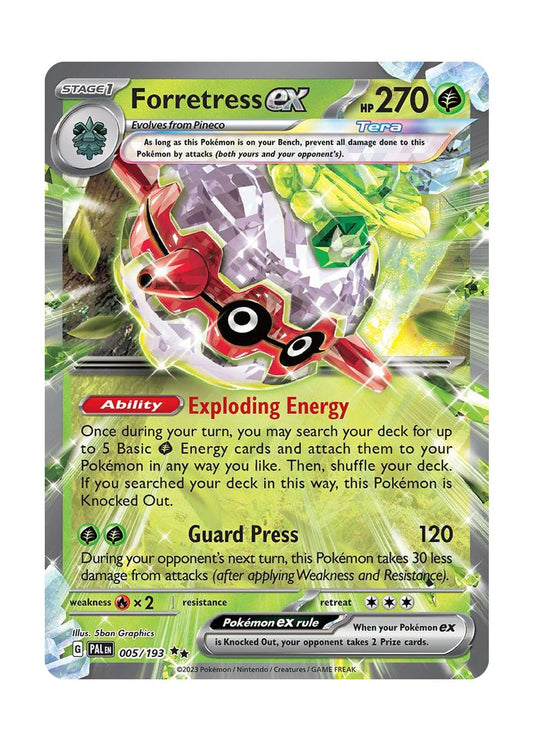Forretress ex (5/193) - Paldea Evolved