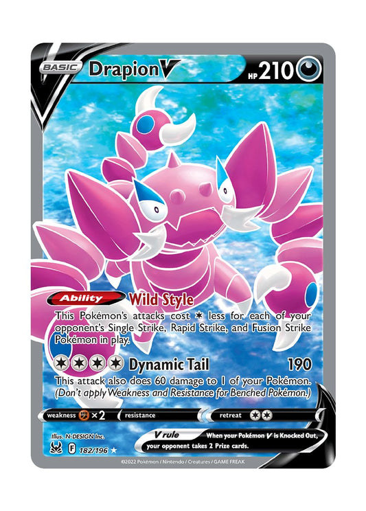 Drapion V (182/196) - Lost Origin