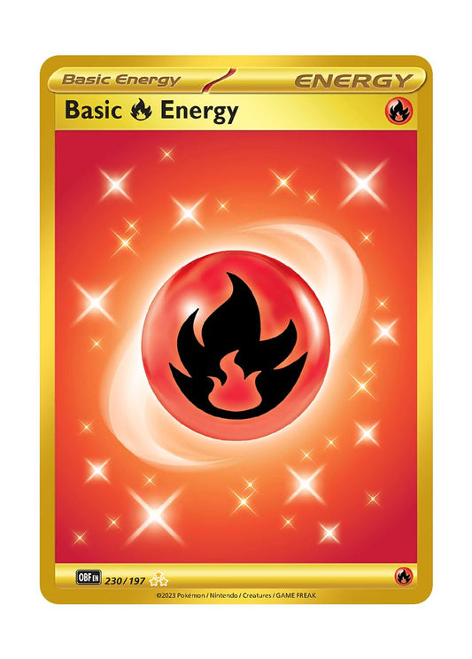 Basic Fire Energy (230/197) - Obsidian Flames
