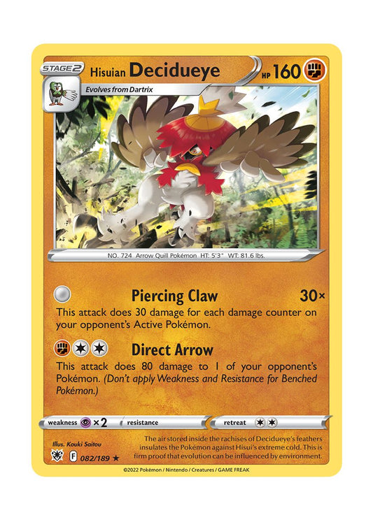 Hisuian Decidueye (082/189) - Astral Radiance