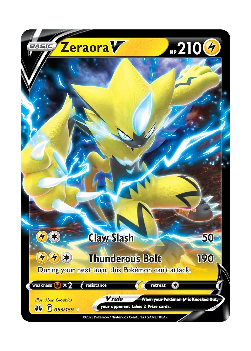 Zeraora V (053/159) - Crown Zenith