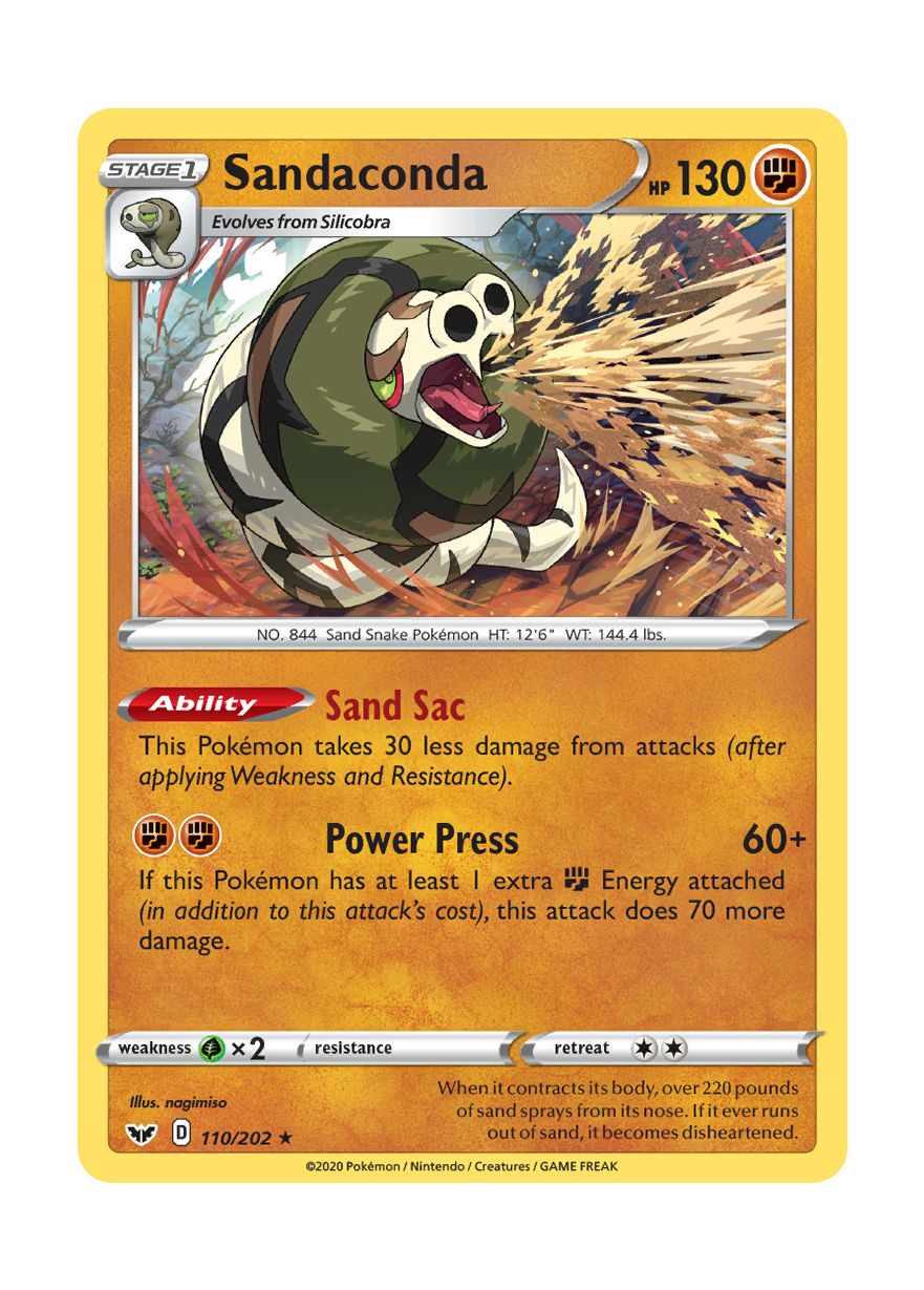 Sandaconda (110/202) - Sword & Shield