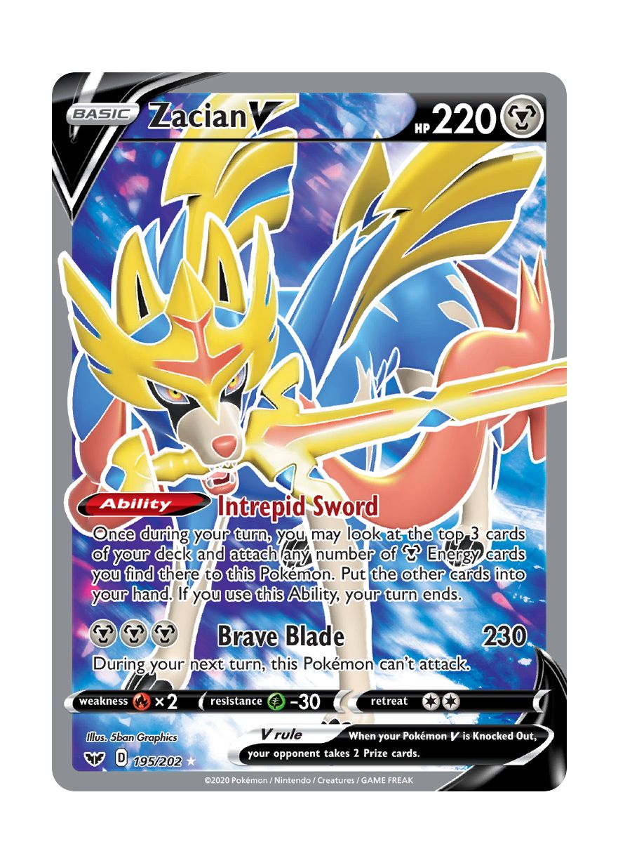 Zacian V (195/202) - Sword & Shield