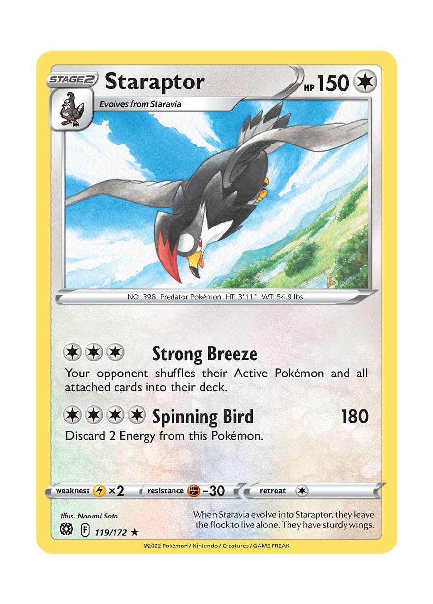 Staraptor (119/172) - Brilliant Stars