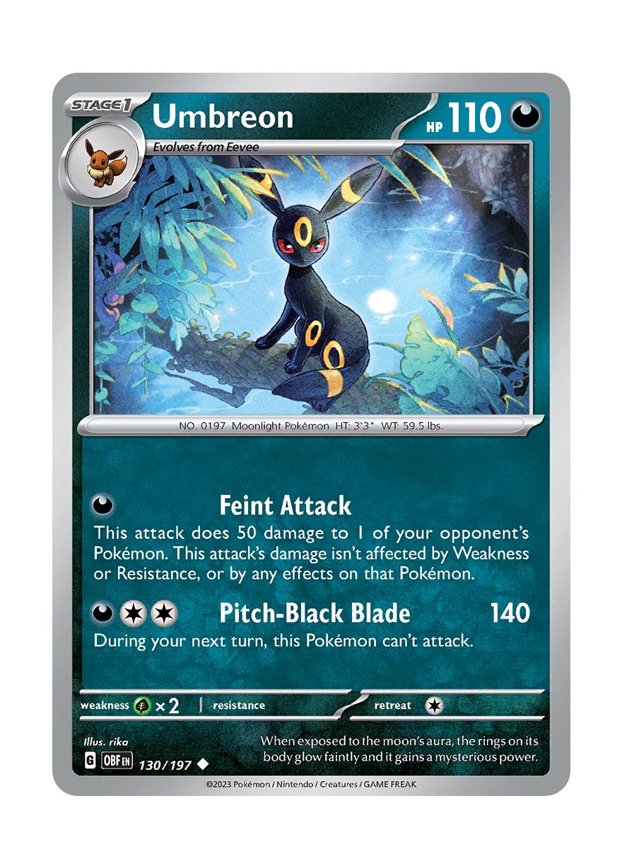 Umbreon (130/197) - Obsidian Flames