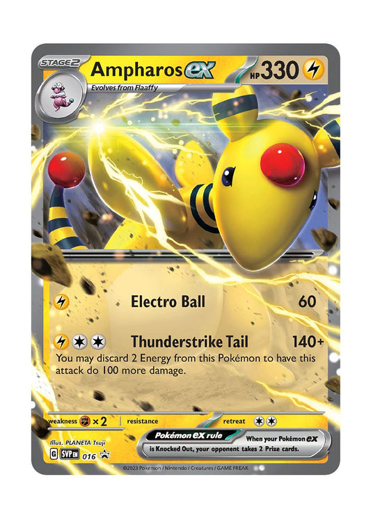 Ampharos ex (16/101) - Scarlet & Violet Black Star Promos