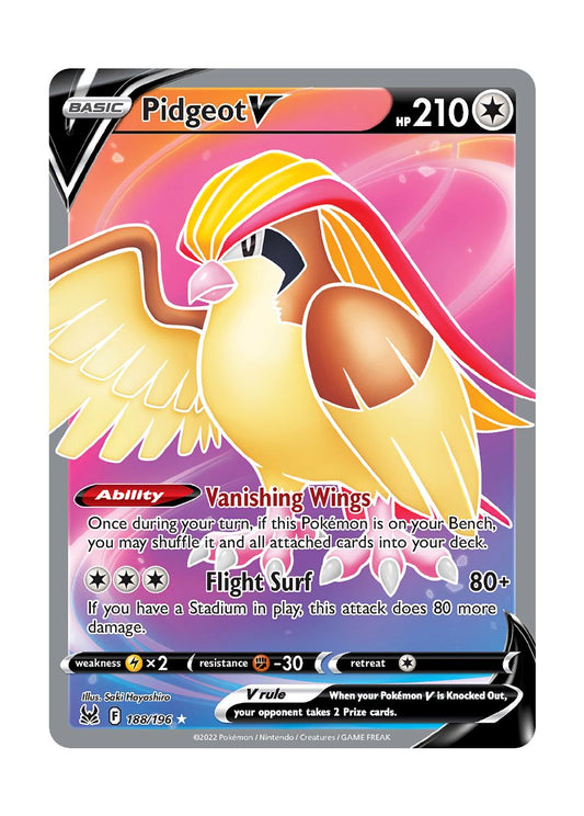 Pidgeot V (188/196) - Lost Origin