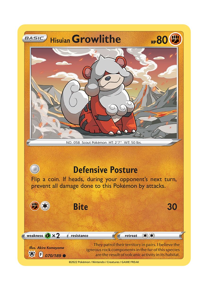 Hisuian Growlithe (070/189) - Astral Radiance
