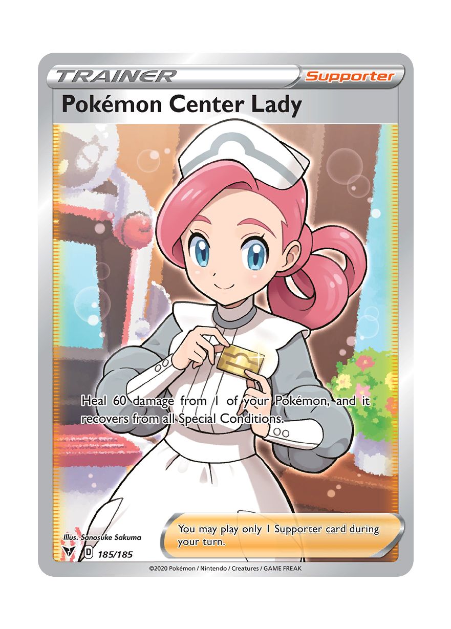 Pokémon Center Lady (185/185) - Vivid Voltage