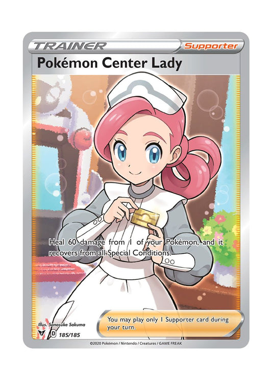 Pokémon Center Lady (185/185) - Vivid Voltage