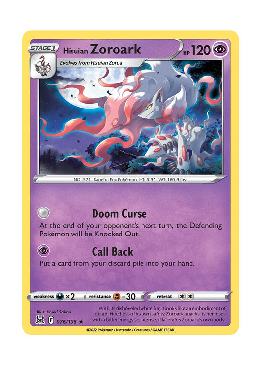 Hisuian Zoroark (076/196) - Lost Origin