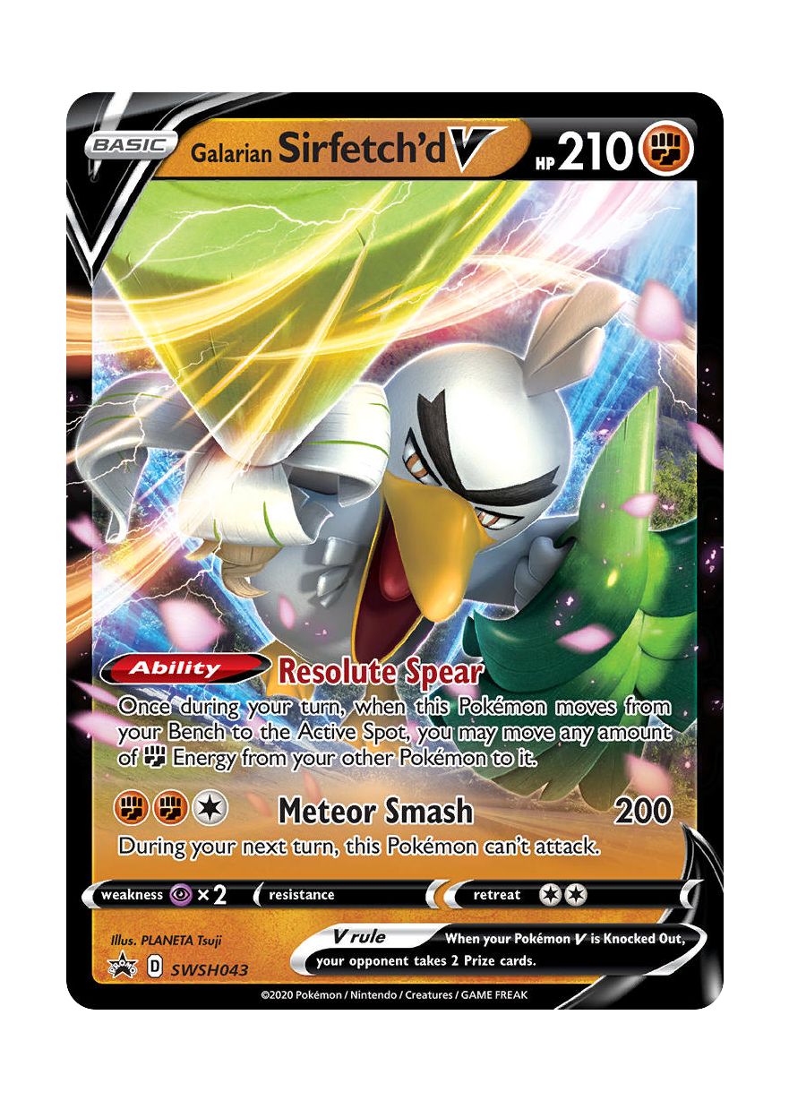 Galarian Sirfetch'd V (SWSH043/307) - SWSH Black Star Promos