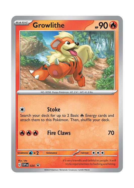 Growlithe (24/101) - Scarlet & Violet Black Star Promos