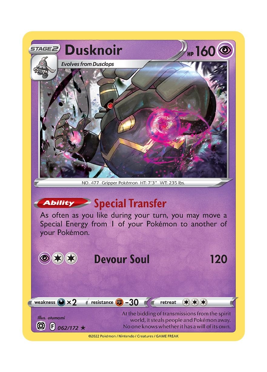Dusknoir (062/172) - Brilliant Stars