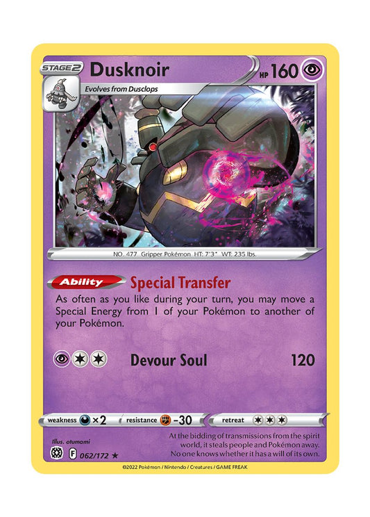 Dusknoir (062/172) - Brilliant Stars