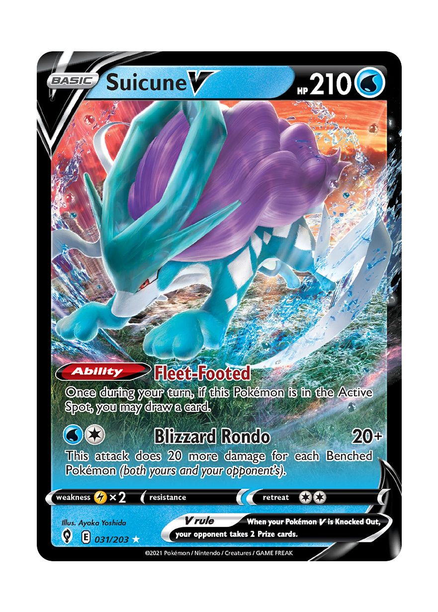 Suicune V (031/203) - Evolving Skies