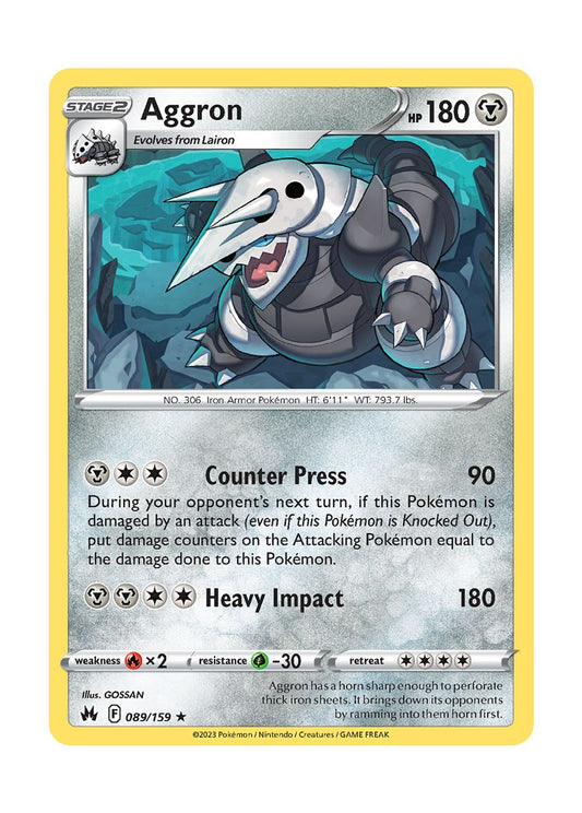 Aggron (089/159) - Crown Zenith