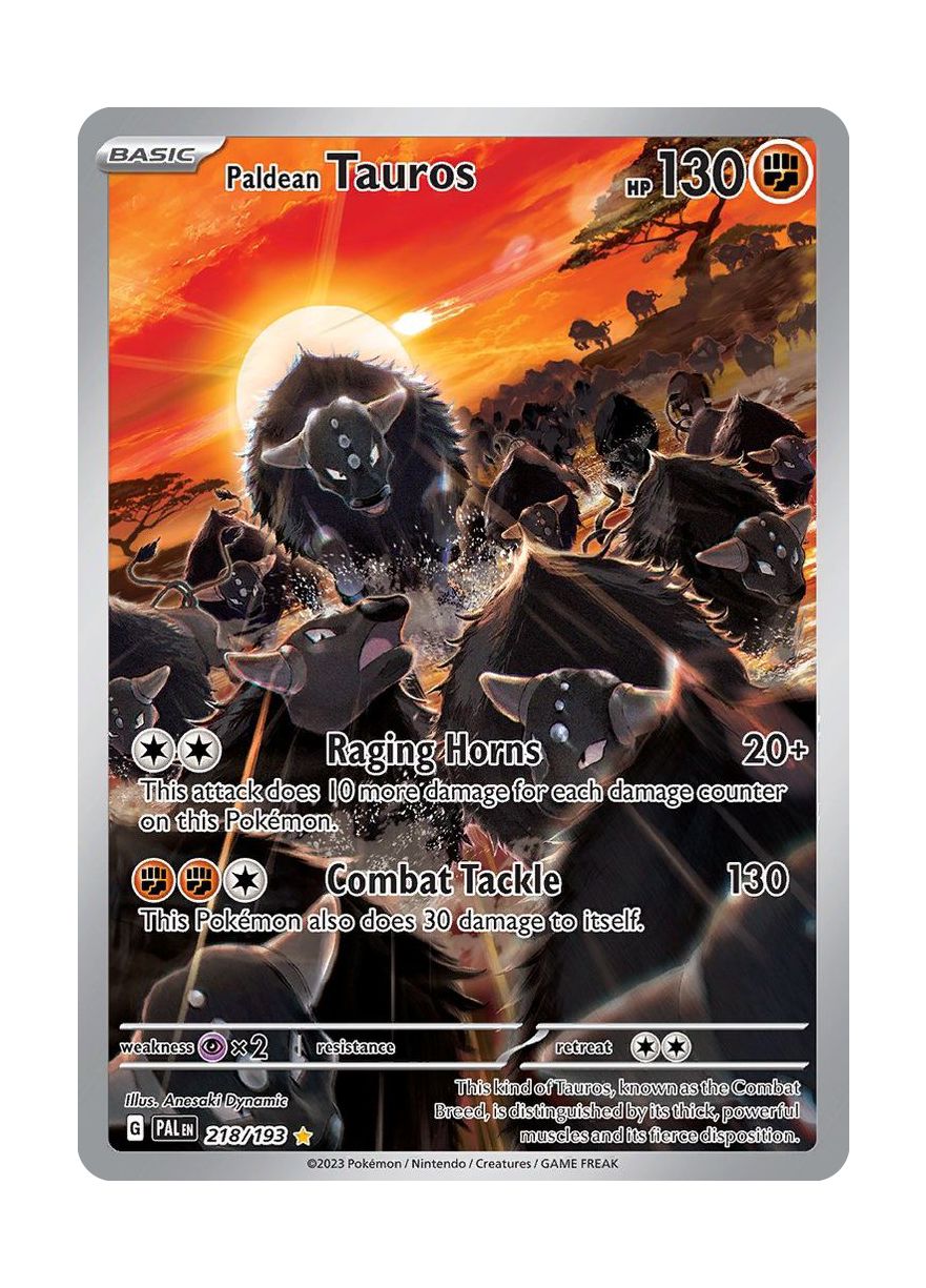 Paldean Tauros (218/193) - Paldea Evolved