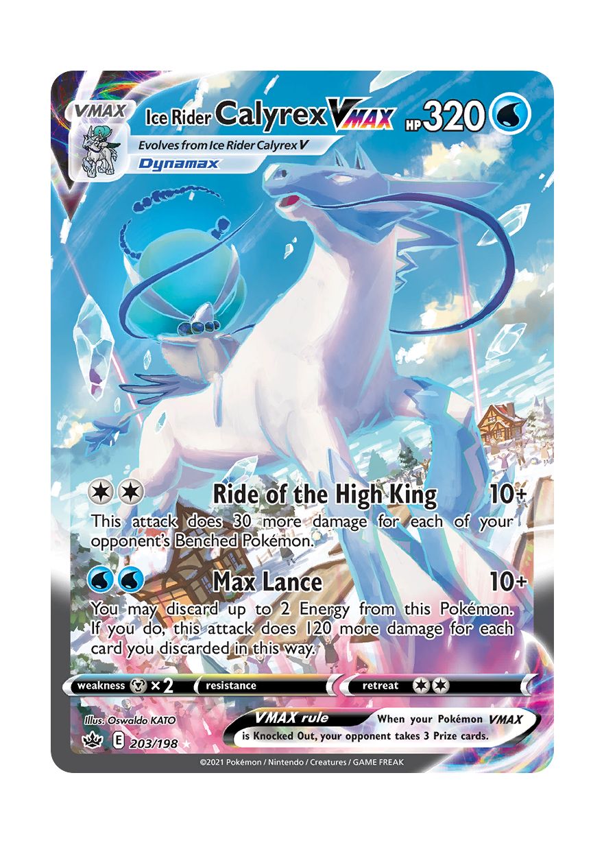 Ice Rider Calyrex VMAX (203/198) - Chilling Reign