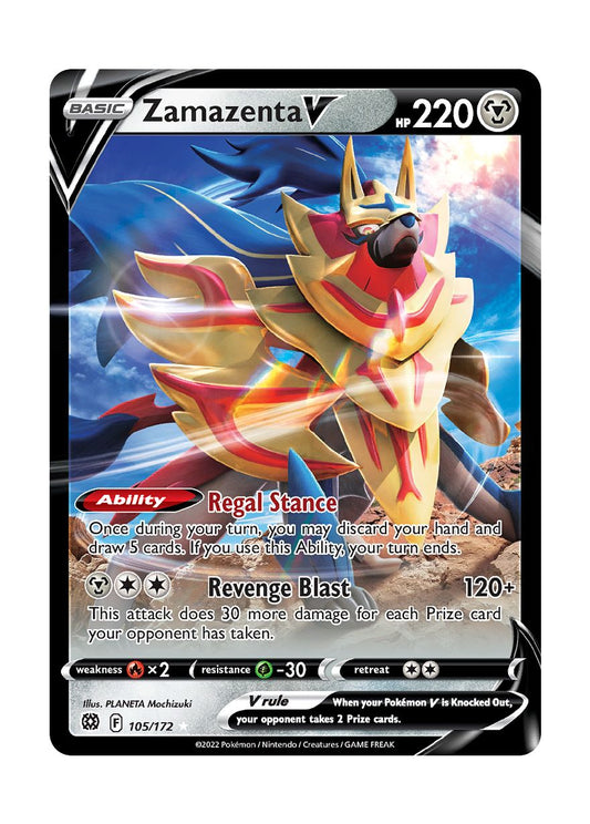 Zamazenta V (105/172) - Brilliant Stars