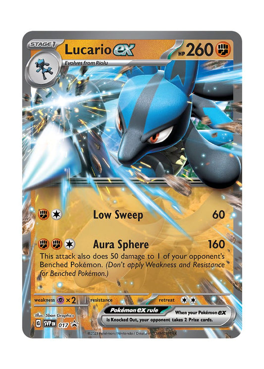 Lucario ex (17/101) - Scarlet & Violet Black Star Promos