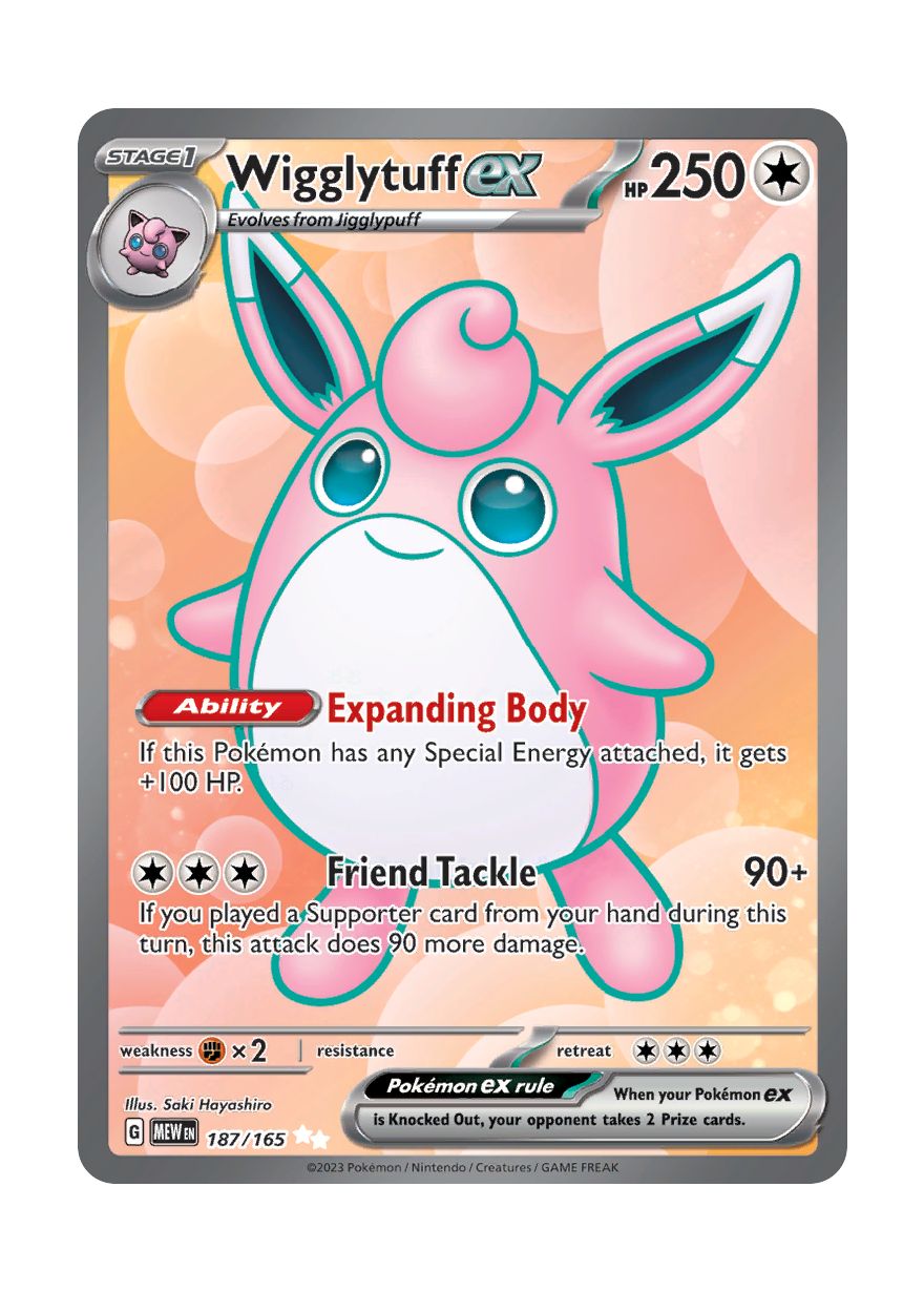 Wigglytuff ex (187/165) - 151