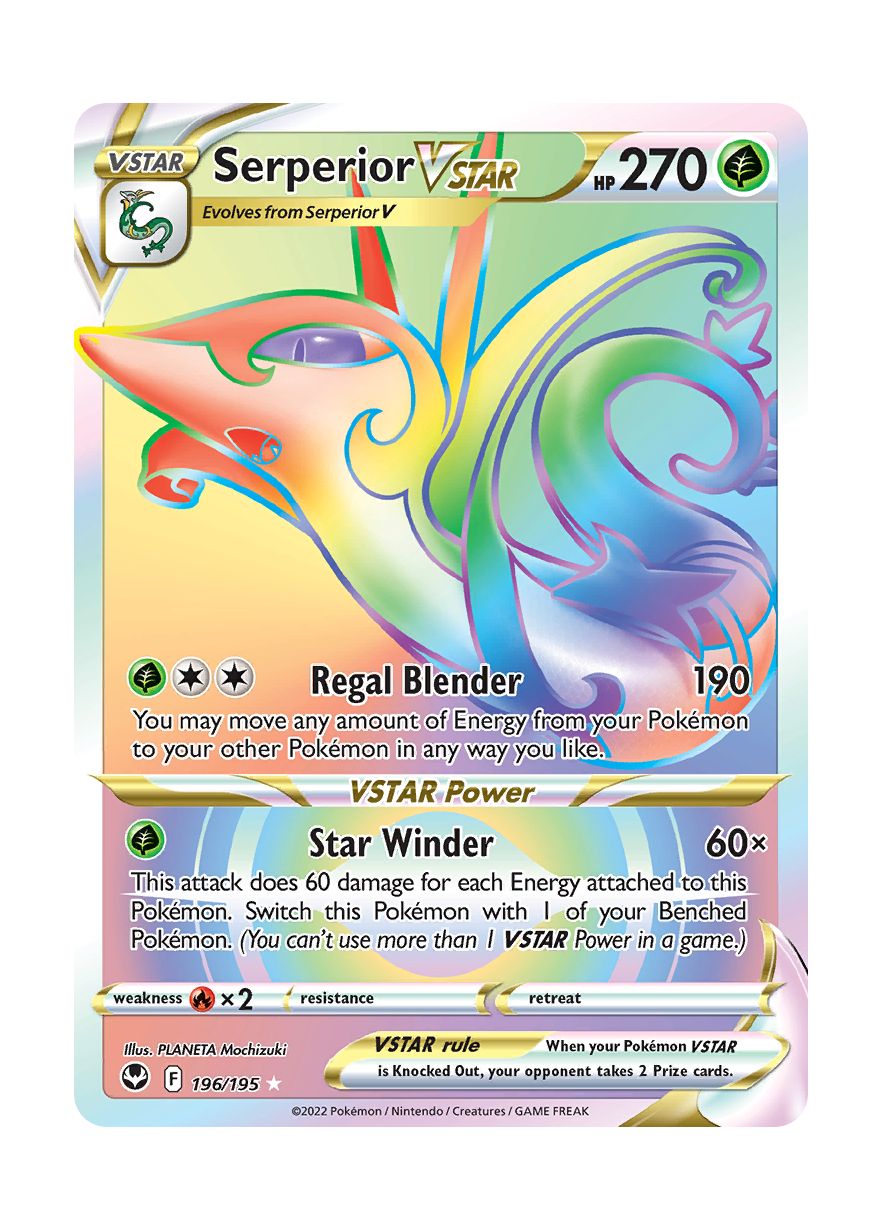 Serperior VSTAR (196/195) - Silver Tempest